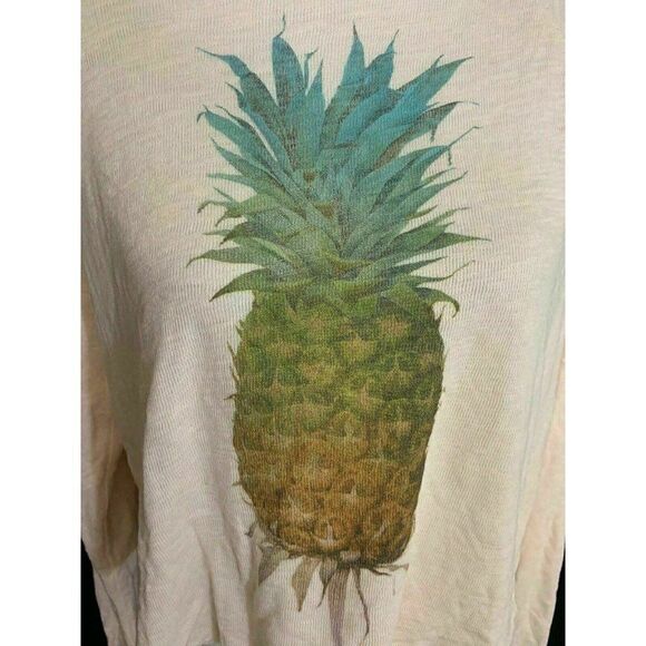 Wild Fox Womens Pink Pineapple Long Sleeve Sweater Top Xs - Picture 2 of 7